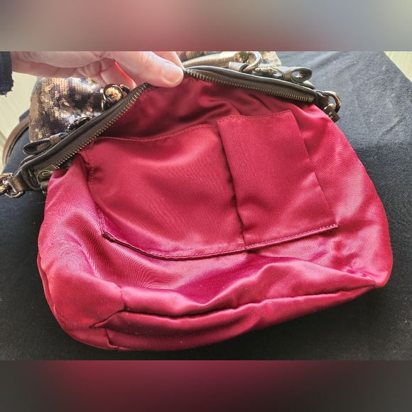 Coach Madison Sophia Ocelot Sequin Satchel Crossbody Mini (18638) RARE! - Picture 14 of 16